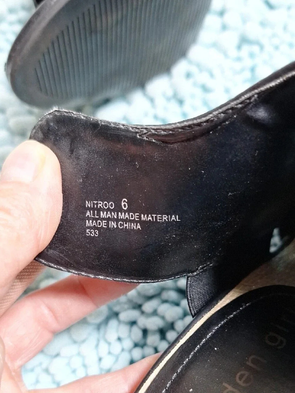 Madden Girl Black Open-Toe Mule Booties - Picture 5 of 6